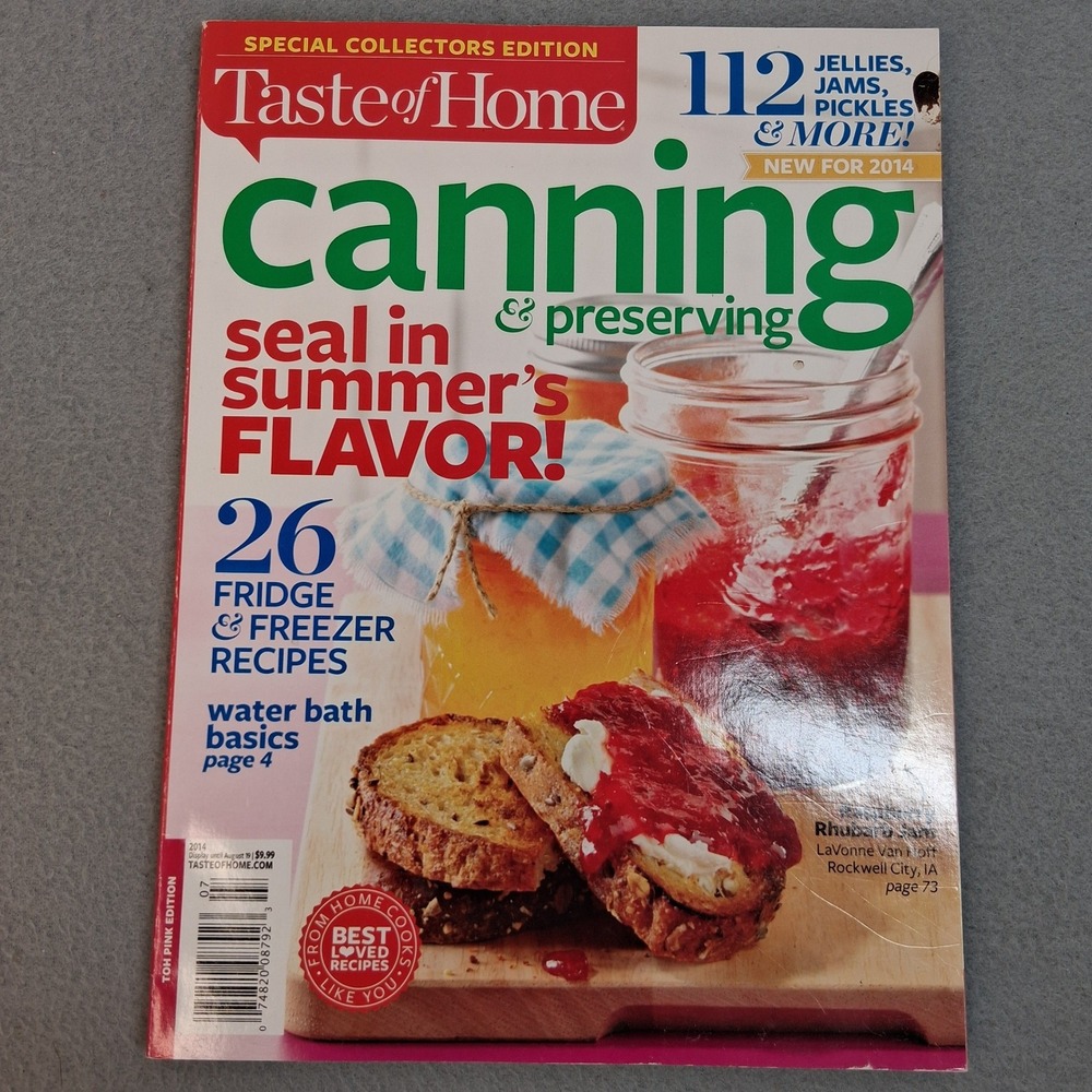 Taste of Home Canning & Preserving 2014 Special Collectors Edition Magazine